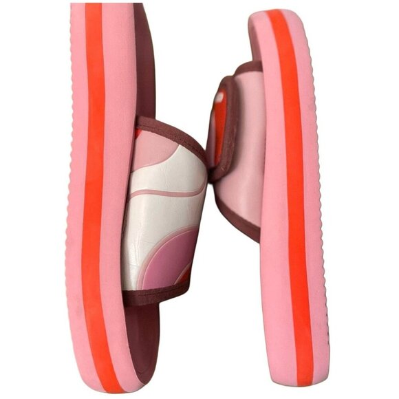 Coach Paxton Color-block (Pink/Brown) Sport Slides Size 8, Sporty Athleisure - Picture 3 of 4